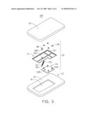 SLIDING COVER ASSEMBLY AND PORTABLE ELECTRONIC DEVICE USING THE SAME diagram and image