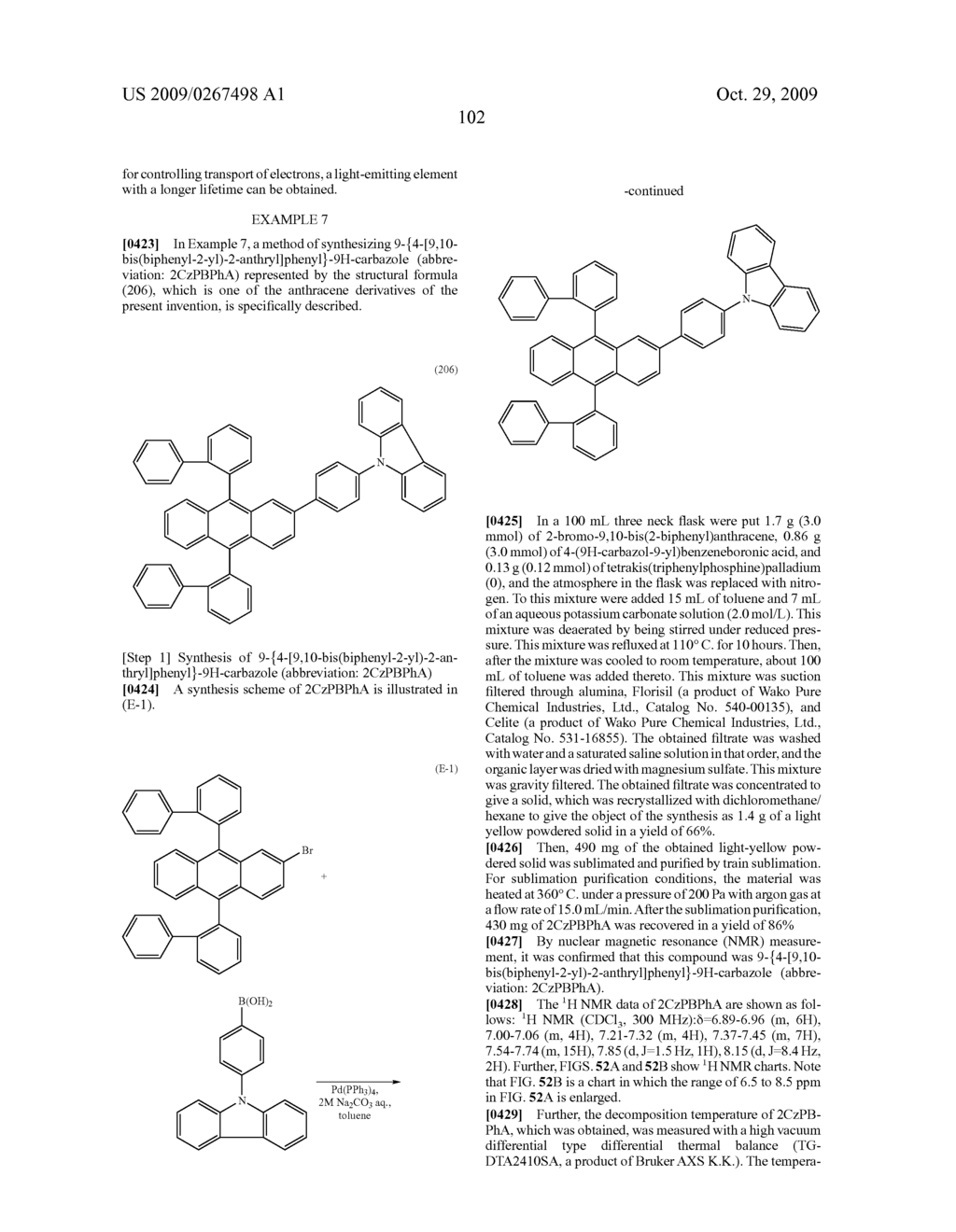 Anthracene Derivative, Light-Emitting Element, Light-Emitting Device, and Electronic Appliance - diagram, schematic, and image 153