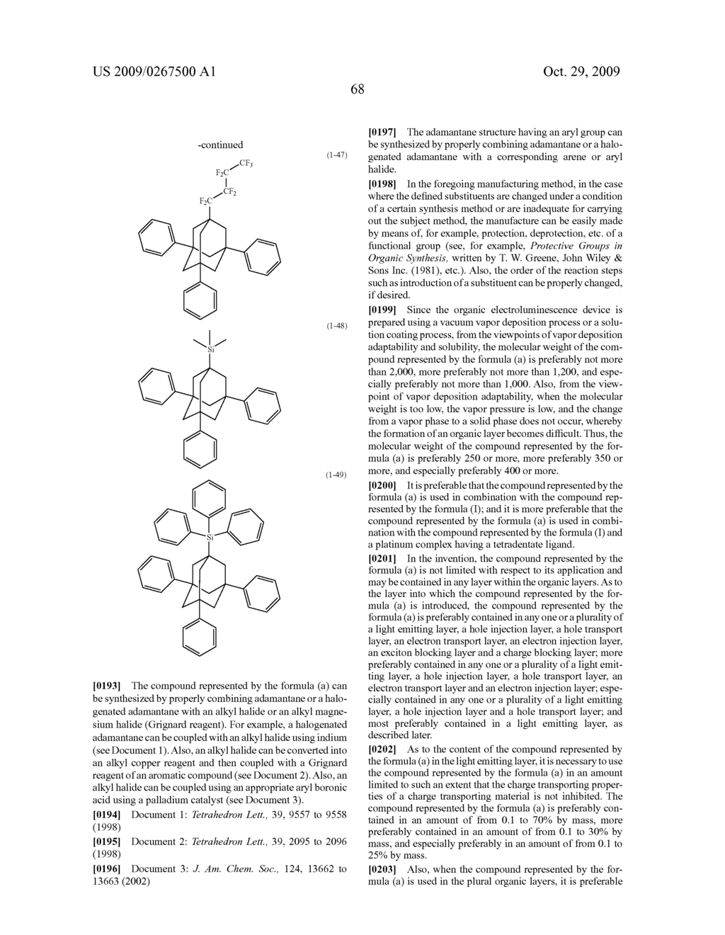 ORGANIC ELECTROLUMINESCENCE DEVICE - diagram, schematic, and image 69