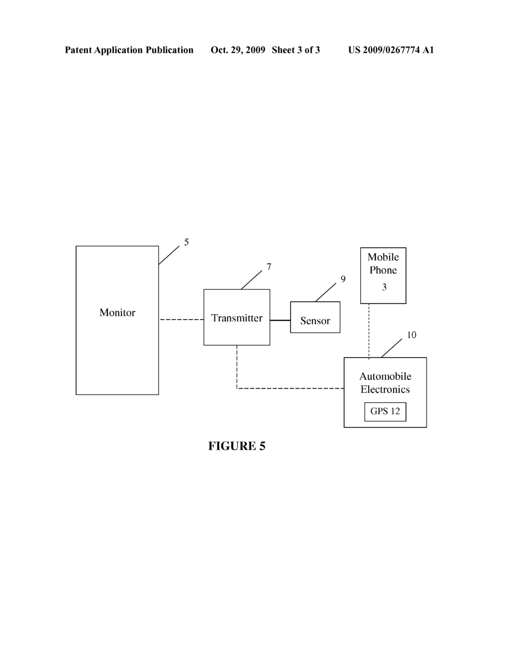 Automobile Physiological Monitoring System and Method for Using the Same - diagram, schematic, and image 04