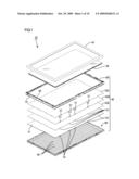 OPTICAL-SHEET SUPPORTING STRUCTURE, LIGHTING DEVICE AND DISPLAY DEVICE diagram and image