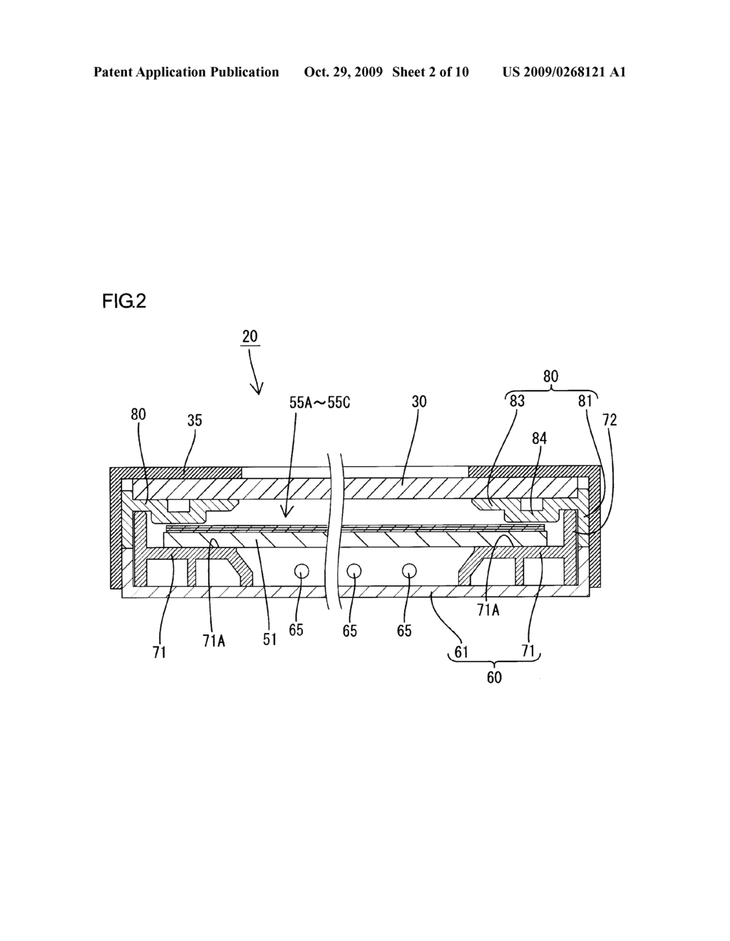 OPTICAL-SHEET SUPPORTING STRUCTURE, LIGHTING DEVICE AND DISPLAY DEVICE - diagram, schematic, and image 03