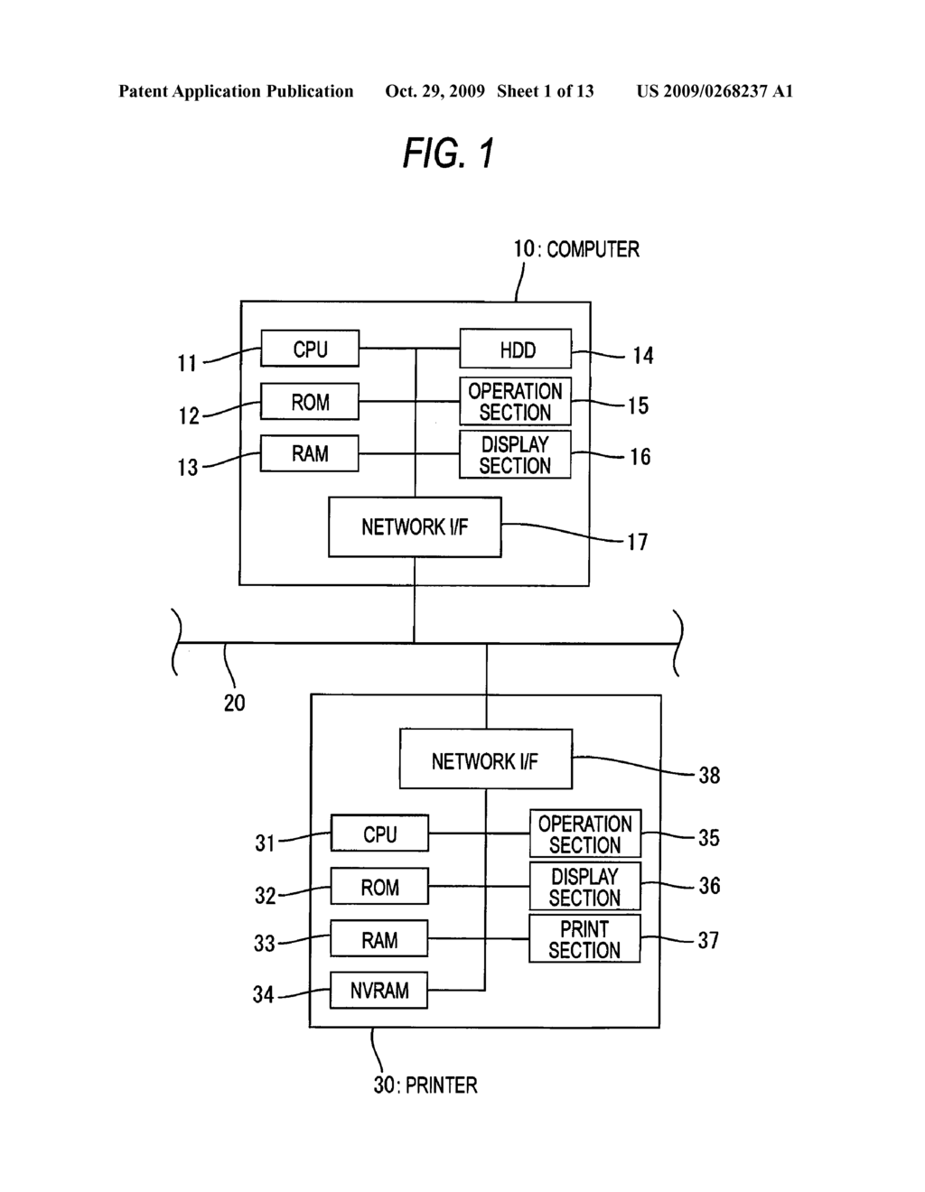 Image Processing System, Printer Driver, Scanner Driver, Printing Device and Reading Device - diagram, schematic, and image 02