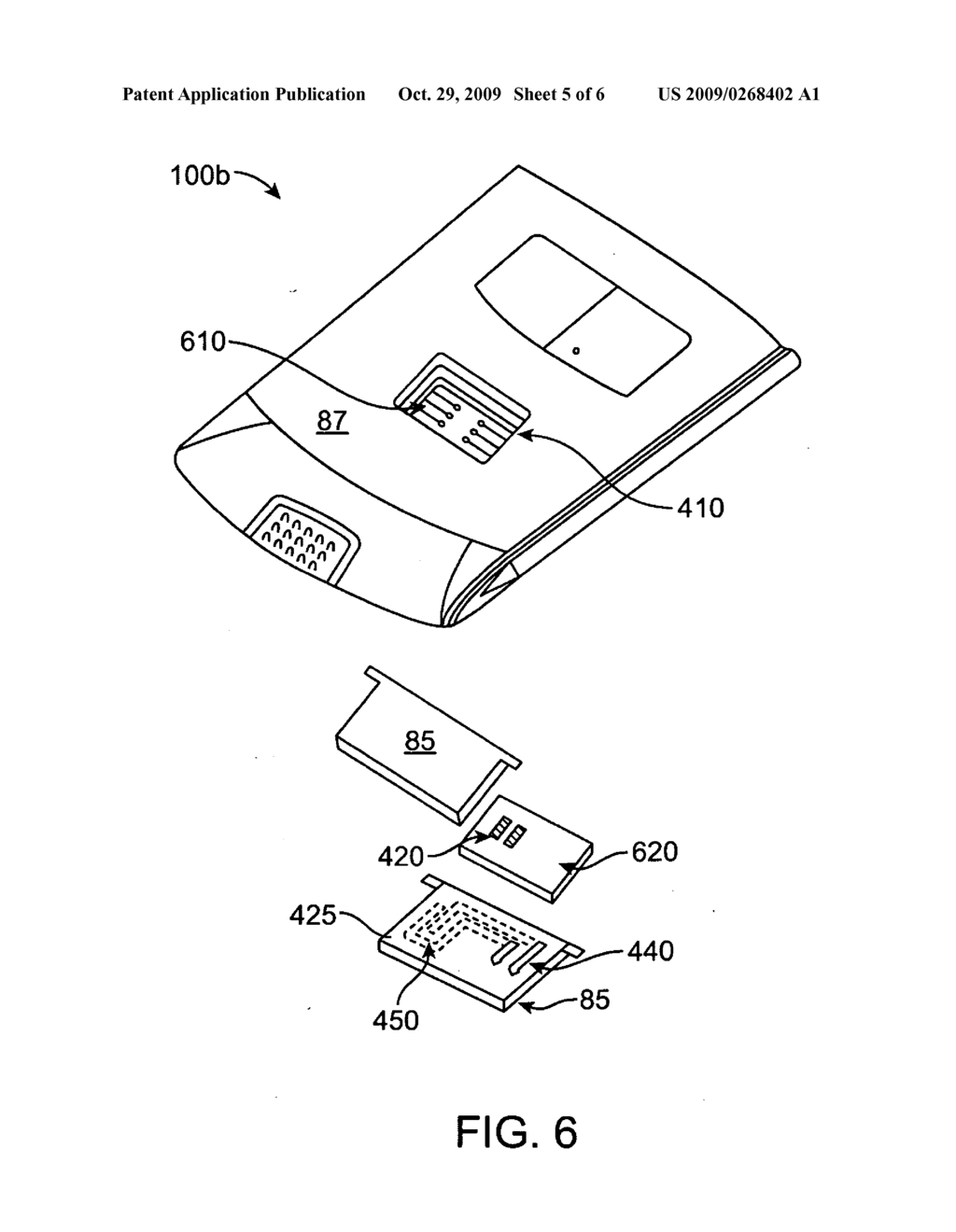 MULTIFUNCTIONAL COVER INTEGRATED INTO SUB-PANEL OF PORTABLE ELECTRONIC DEVICE - diagram, schematic, and image 06