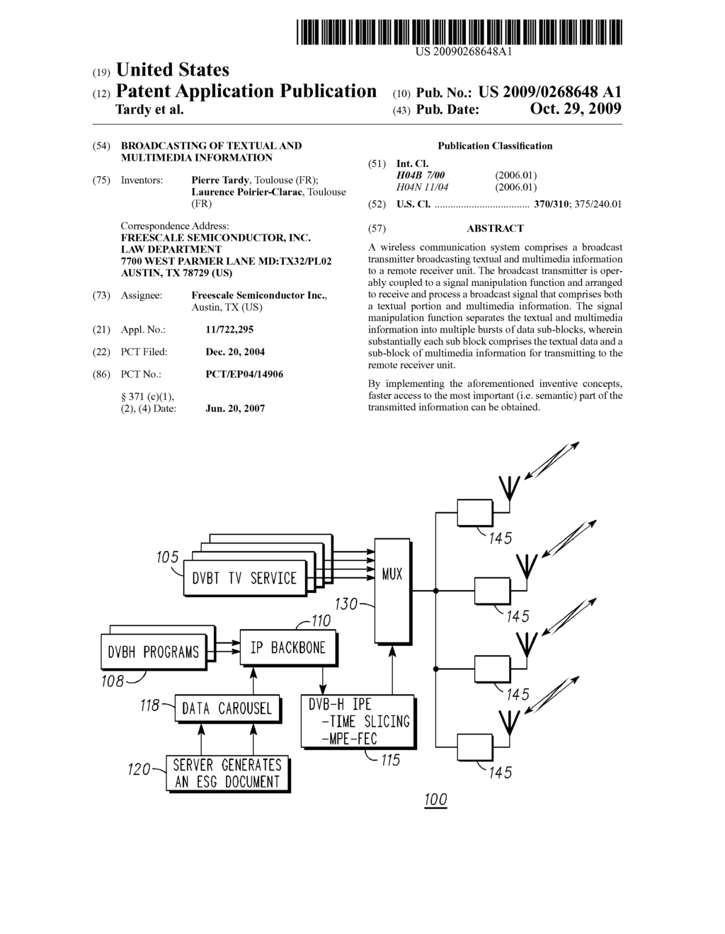 BROADCASTING OF TEXTUAL AND MULTIMEDIA INFORMATION - diagram, schematic, and image 01