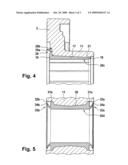 LEVER MOUNTING ARRANGEMENT COMPRISING AN INJECTED SLIDING BEARING diagram and image