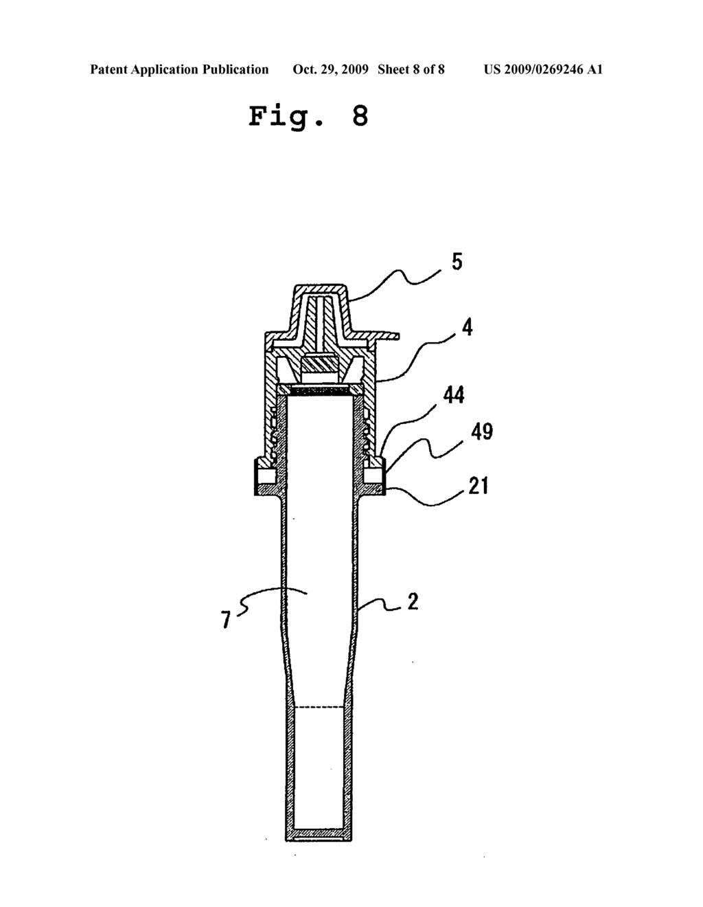 Specimen sampling liquid container - diagram, schematic, and image 09