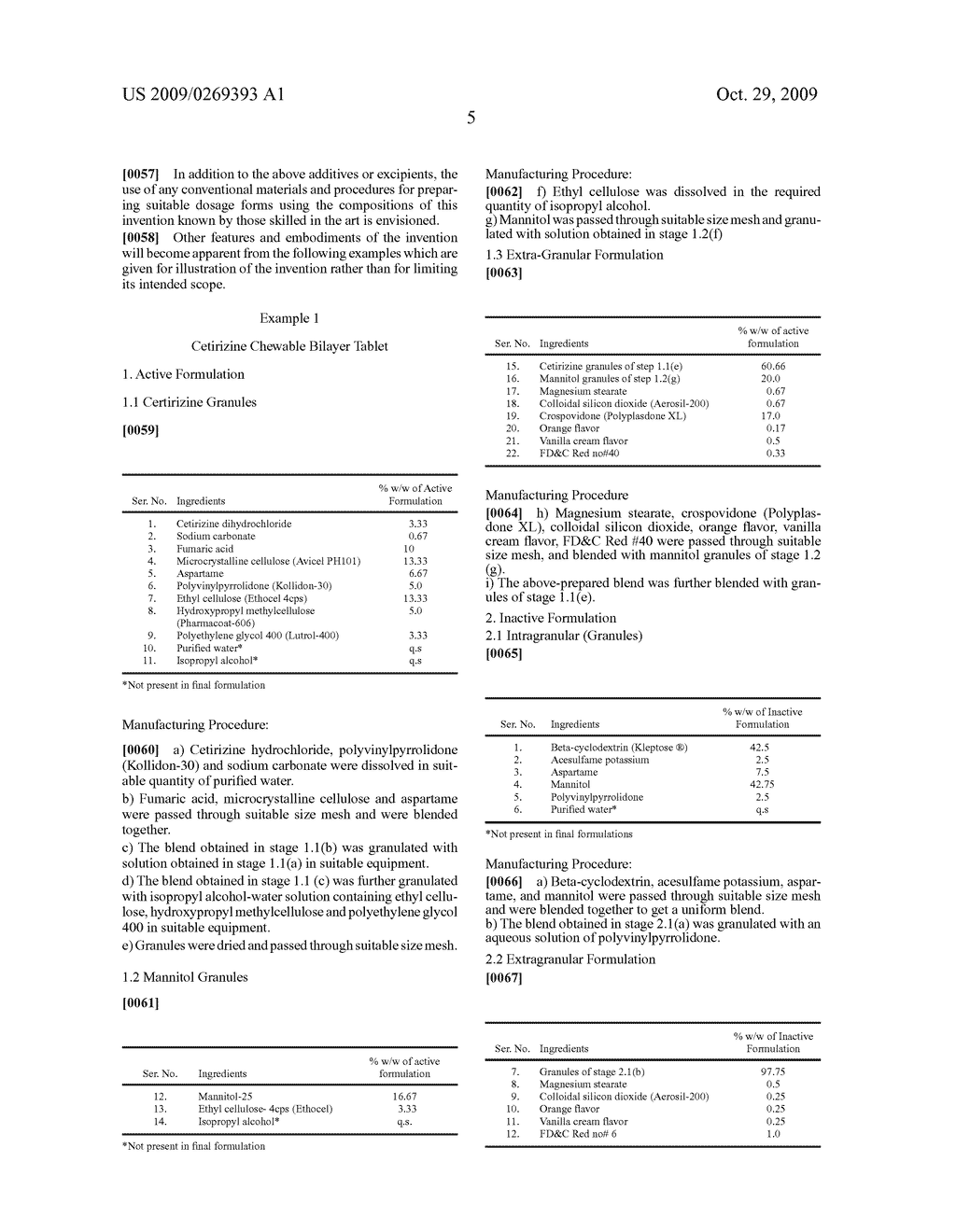 Chewable Bilayer Tablet Formulation - diagram, schematic, and image 06