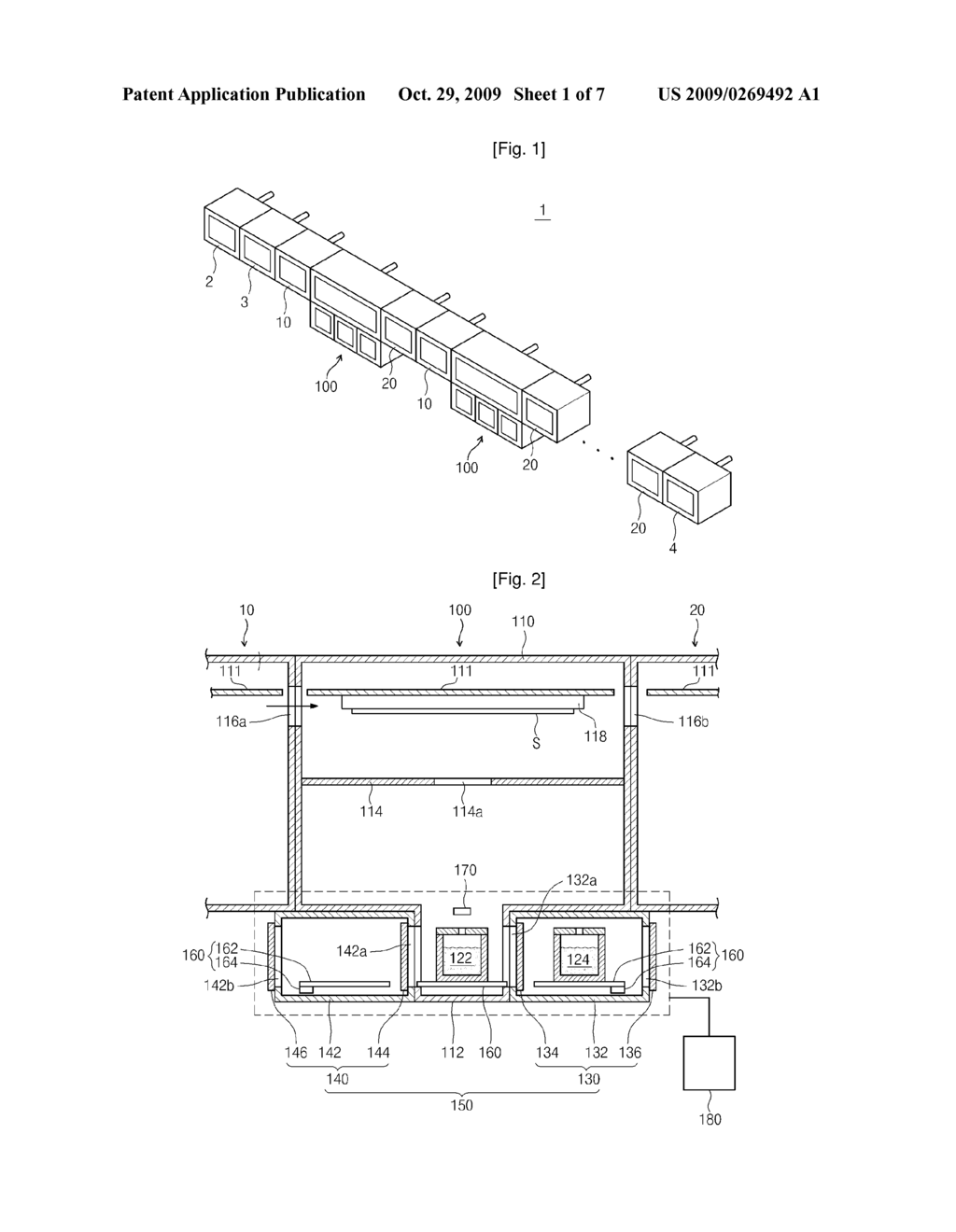 Apparatus and Method for Deposition Organic Compounds, and Substrate Treating Facility With the Apparatus - diagram, schematic, and image 02