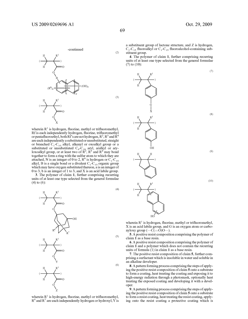 SULFONIUM SALT-CONTAINING POLYMER, RESIST COMPOSITION, AND PATTERNING PROCESS - diagram, schematic, and image 72