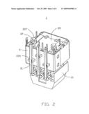 Stacked electronical connector diagram and image