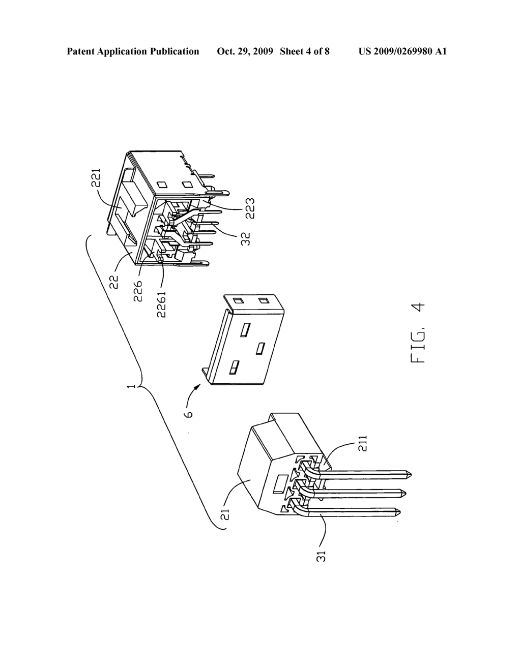 Stacked electronical connector - diagram, schematic, and image 05