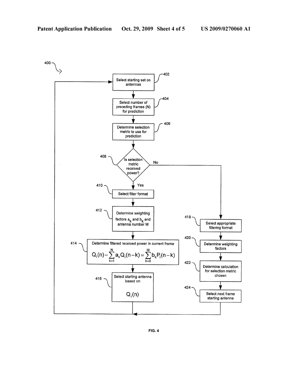 METHOD AND SYSTEM FOR ANTENNA SELECTION DIVERSITY WITH PREDICTION - diagram, schematic, and image 05