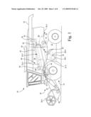 FLUID COOLER LOCATED IN AN AIR STREAM OF A WORK ASSEMBLY OF AN AGRICULTURAL COMBINE diagram and image