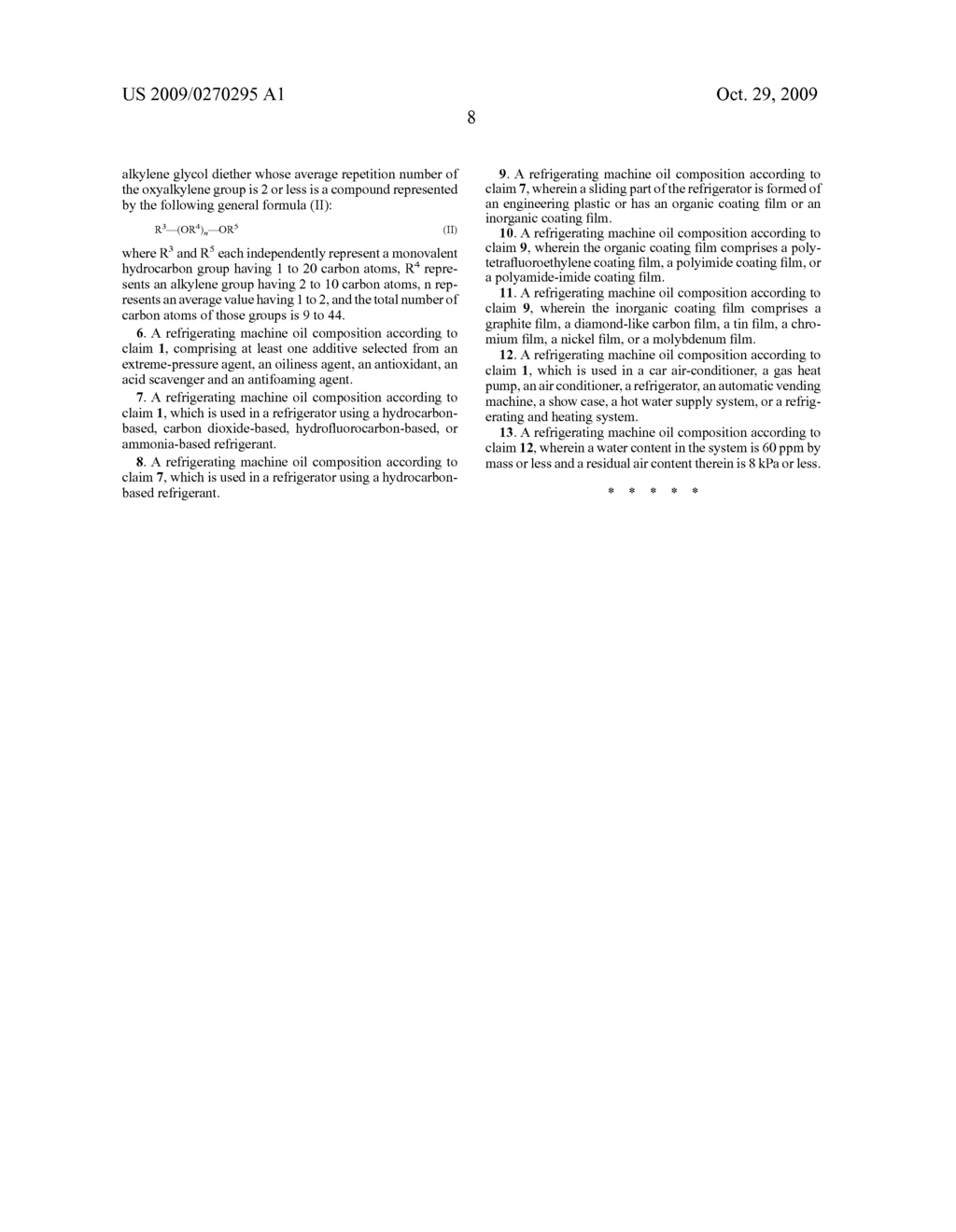 REFRIGERATOR OIL COMPOSITION - diagram, schematic, and image 09