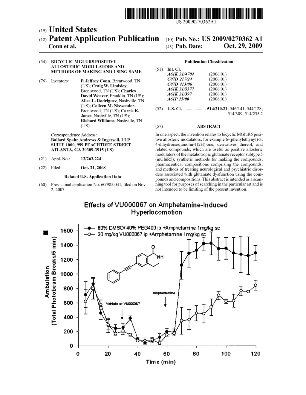 BICYCLIC MGLUR5 POSITIVE ALLOSTERIC MODULATORS AND METHODS OF MAKING AND USING SAME - diagram, schematic, and image 01