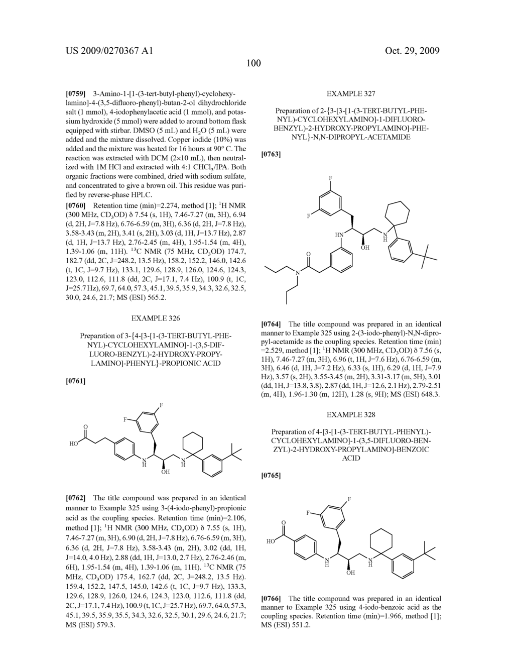 SUBSTITUTED HYDROXYETHYLAMINE ASPARTYL PROTEASE INHIBITORS - diagram, schematic, and image 101