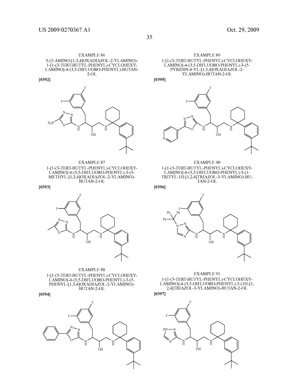 SUBSTITUTED HYDROXYETHYLAMINE ASPARTYL PROTEASE INHIBITORS - diagram, schematic, and image 36