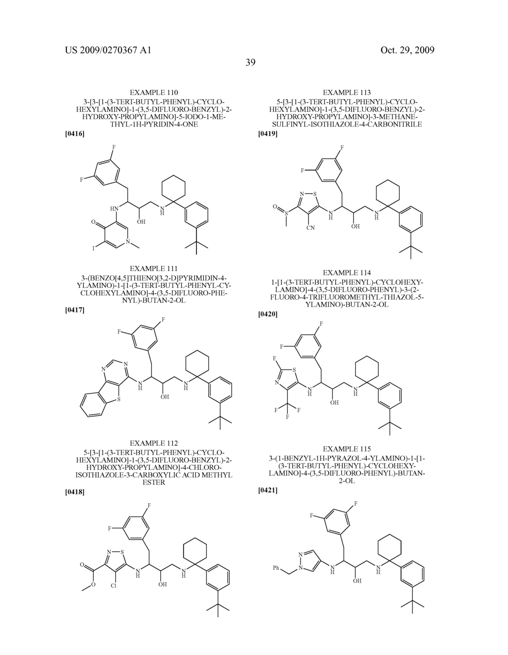 SUBSTITUTED HYDROXYETHYLAMINE ASPARTYL PROTEASE INHIBITORS - diagram, schematic, and image 40