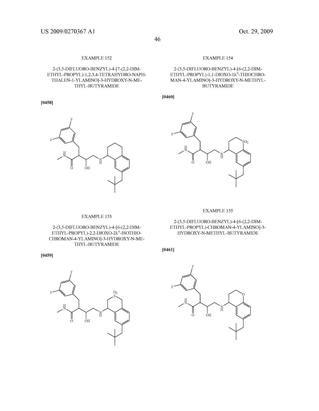 SUBSTITUTED HYDROXYETHYLAMINE ASPARTYL PROTEASE INHIBITORS - diagram, schematic, and image 47