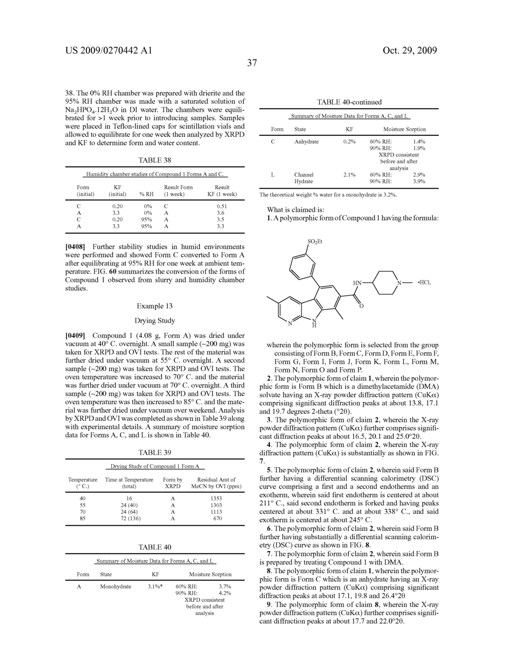 POLYMORPHS OF HYDROCHLORIDE SALT OF 5-(3-(ETHYLSULFONYL)PHENYL)-3,8-DIMETHYL-N-(1-METHYLPIPERIDIN-4-YL)-9H-PY- RIDO[2,3-B]INDOLE-7-CARBOXAMIDE AND METHODS OF USE THEREFOR - diagram, schematic, and image 98