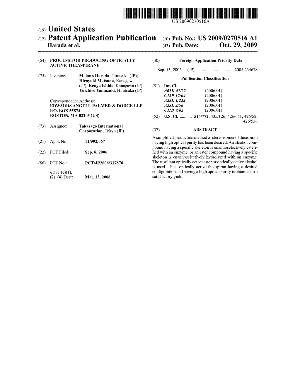 Process for Producing Optically Active Theaspirane - diagram, schematic, and image 01