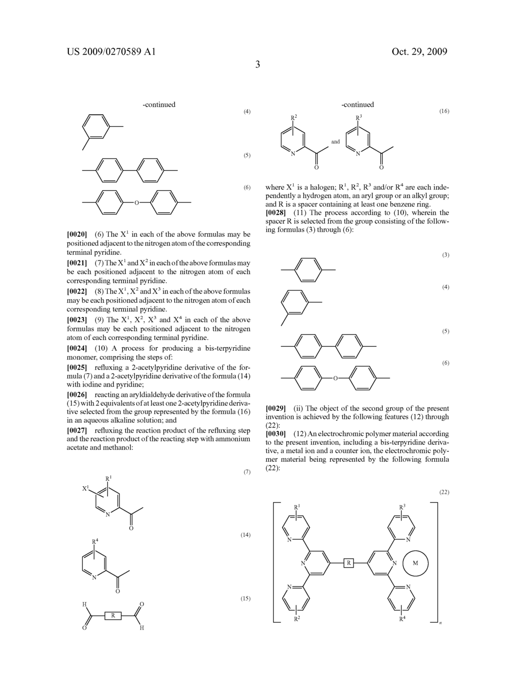 Bis-Terpyridine Monomer, Production Process Thereof, Polymer Material Derived from the Monomer, and Electrochromic Device - diagram, schematic, and image 15