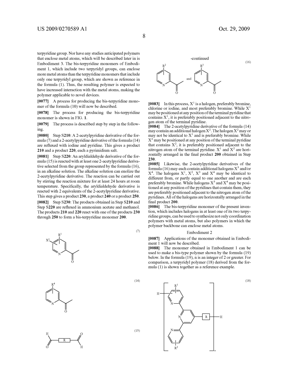 Bis-Terpyridine Monomer, Production Process Thereof, Polymer Material Derived from the Monomer, and Electrochromic Device - diagram, schematic, and image 20