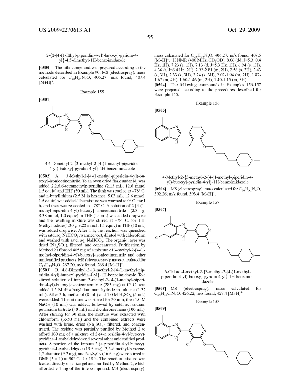 Benzoimidazole compounds - diagram, schematic, and image 56