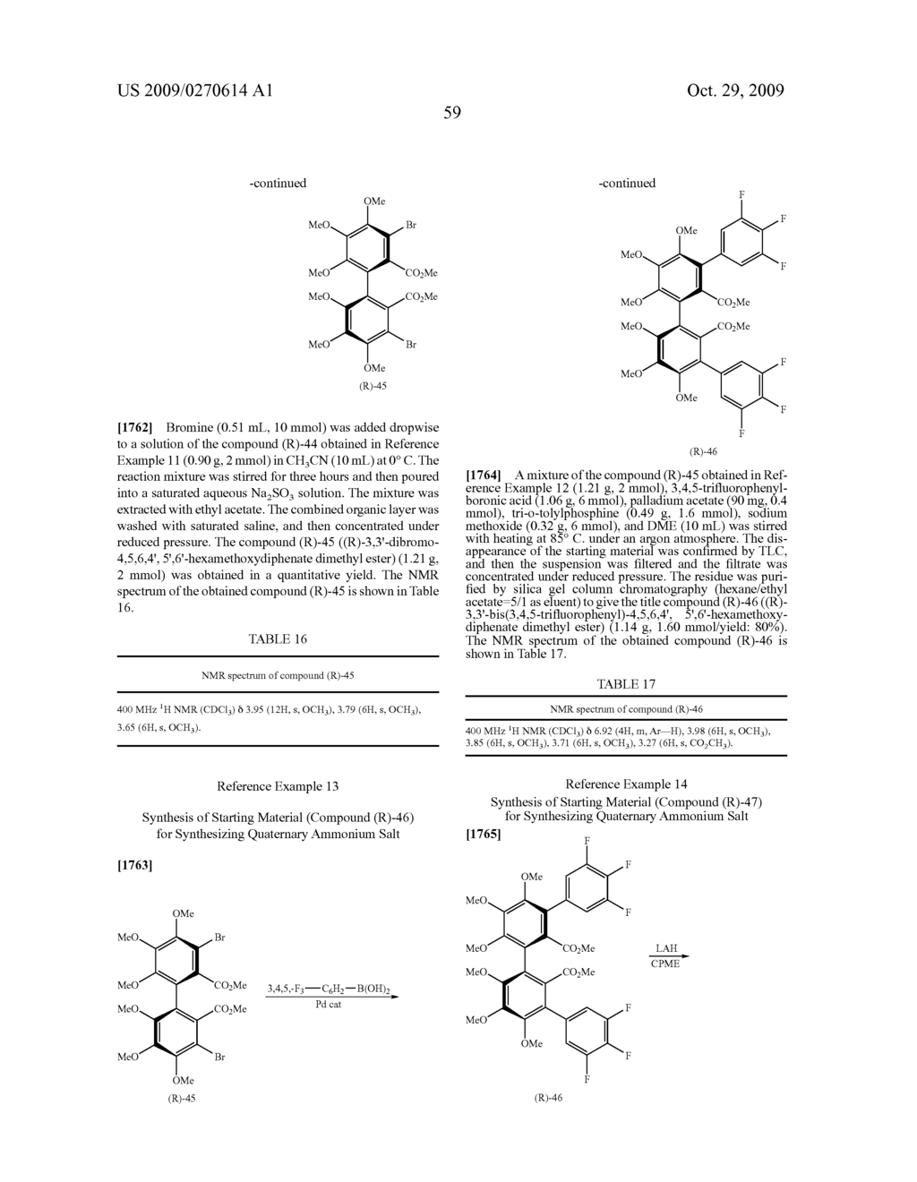 OPTICALLY ACTIVE QUATERNARY AMMONIUM SALT HAVING AXIAL ASYMMETRY AND PROCESS FOR PRODUCING ALPHA-AMINO ACID AND DERIVATIVE THEREOF WITH THE SAME - diagram, schematic, and image 60