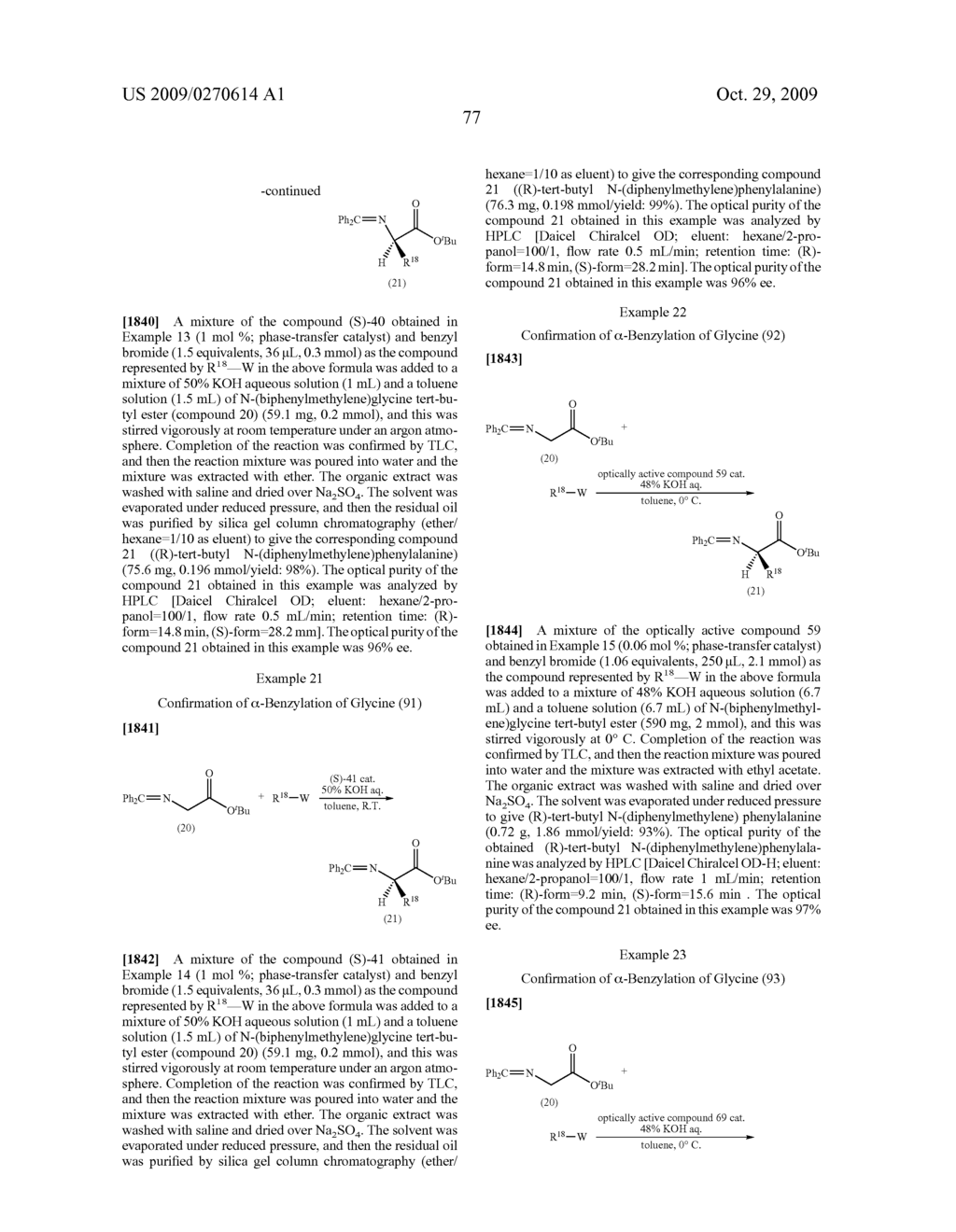 OPTICALLY ACTIVE QUATERNARY AMMONIUM SALT HAVING AXIAL ASYMMETRY AND PROCESS FOR PRODUCING ALPHA-AMINO ACID AND DERIVATIVE THEREOF WITH THE SAME - diagram, schematic, and image 78