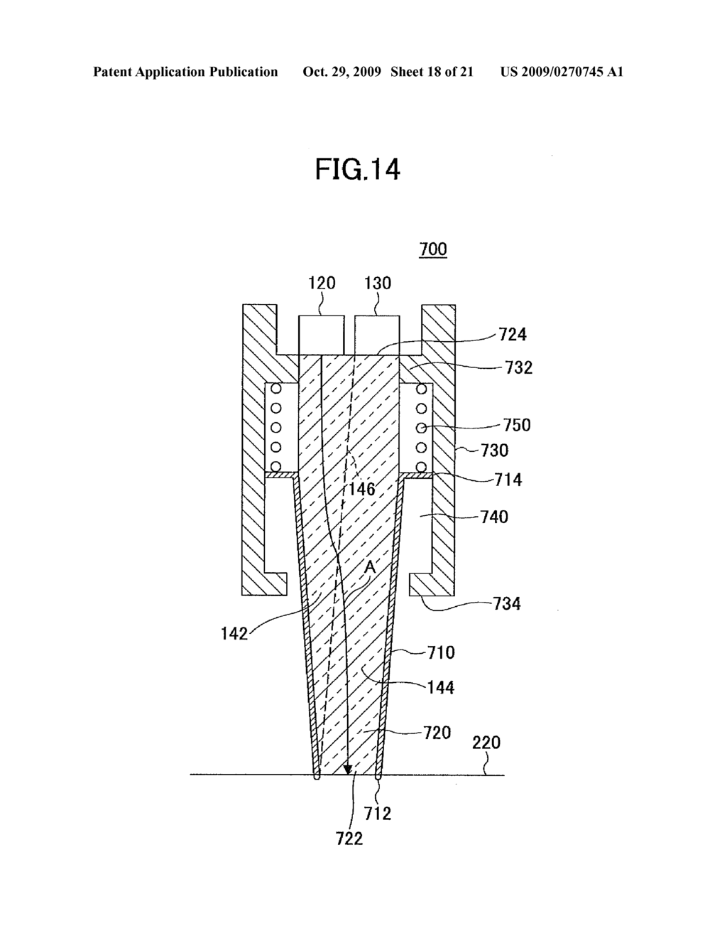 BLOOD FLOW MEASURING APPARATUS AND BRAIN ACTIVITY MEASURING APPARATUS USING THE SAME - diagram, schematic, and image 19