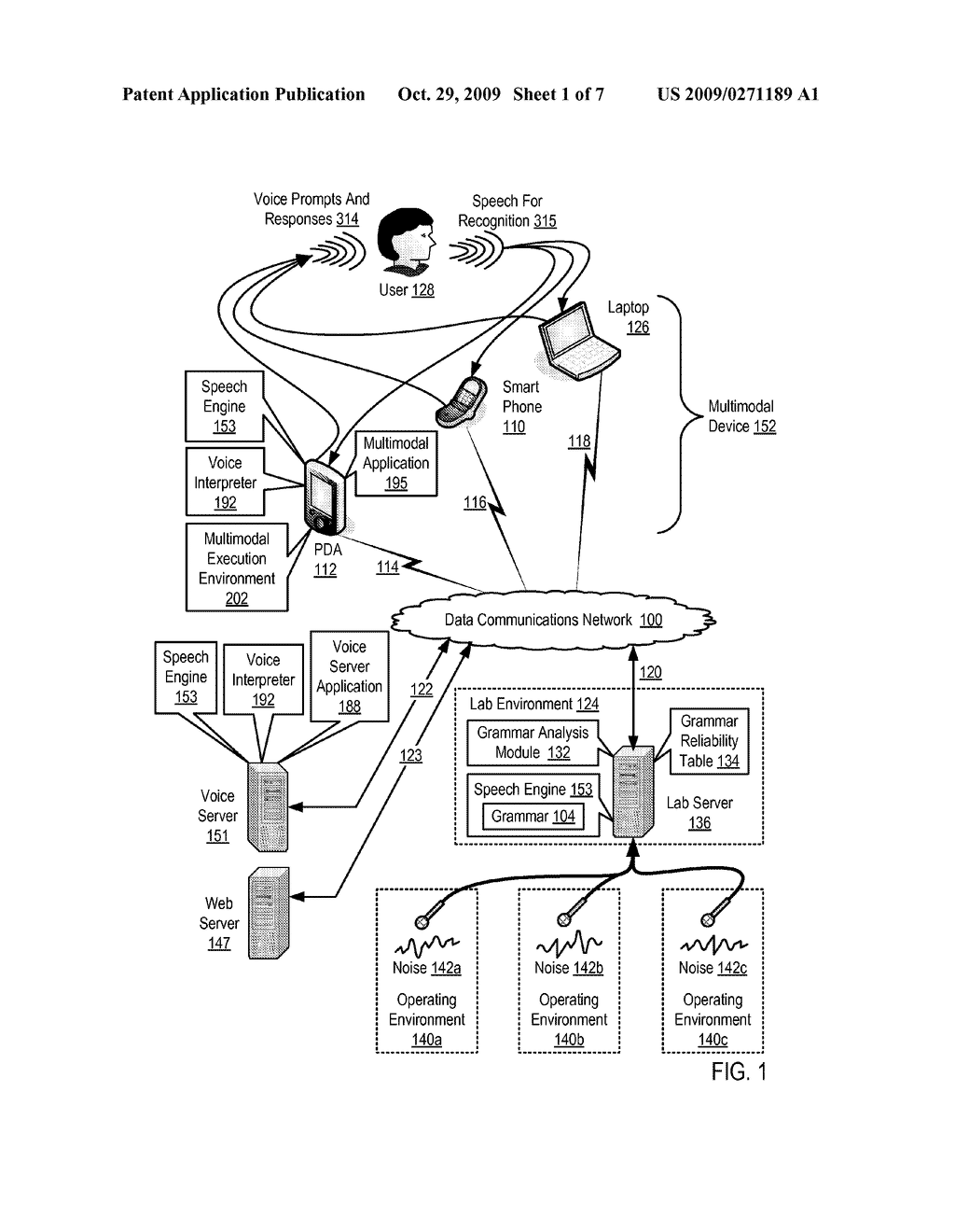 Testing A Grammar Used In Speech Recognition For Reliability In A Plurality Of Operating Environments Having Different Background Noise - diagram, schematic, and image 02