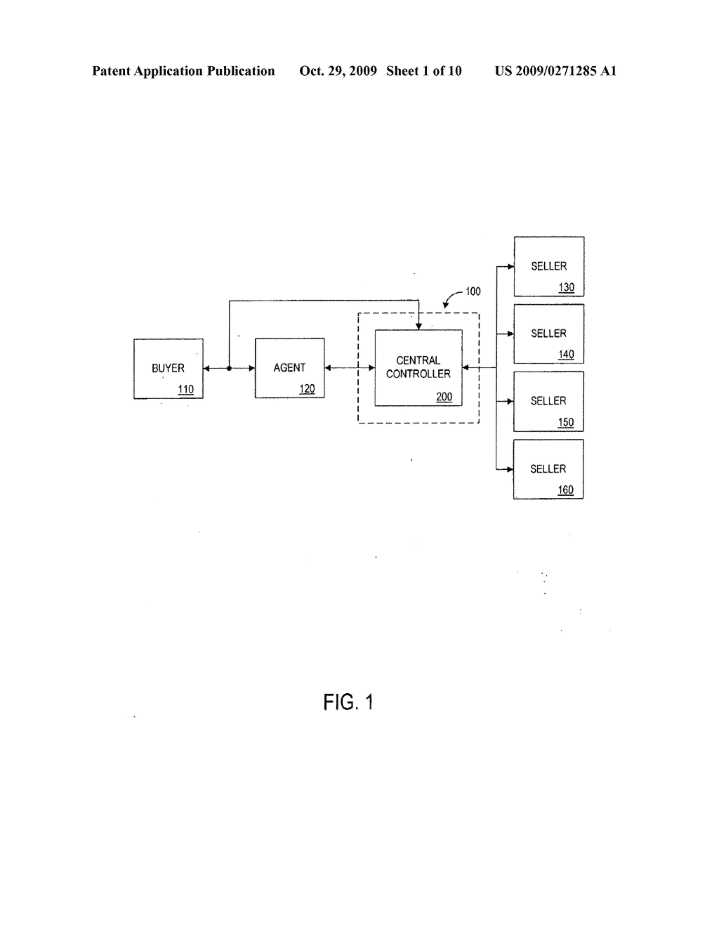 SYSTEM AND METHOD FOR ALLOCATING BUSINESS TO ONE OF A PLURALITY OF SELLERS IN A BUYER DRIVEN ELECTRONIC COMMERCE SYSTEM - diagram, schematic, and image 02