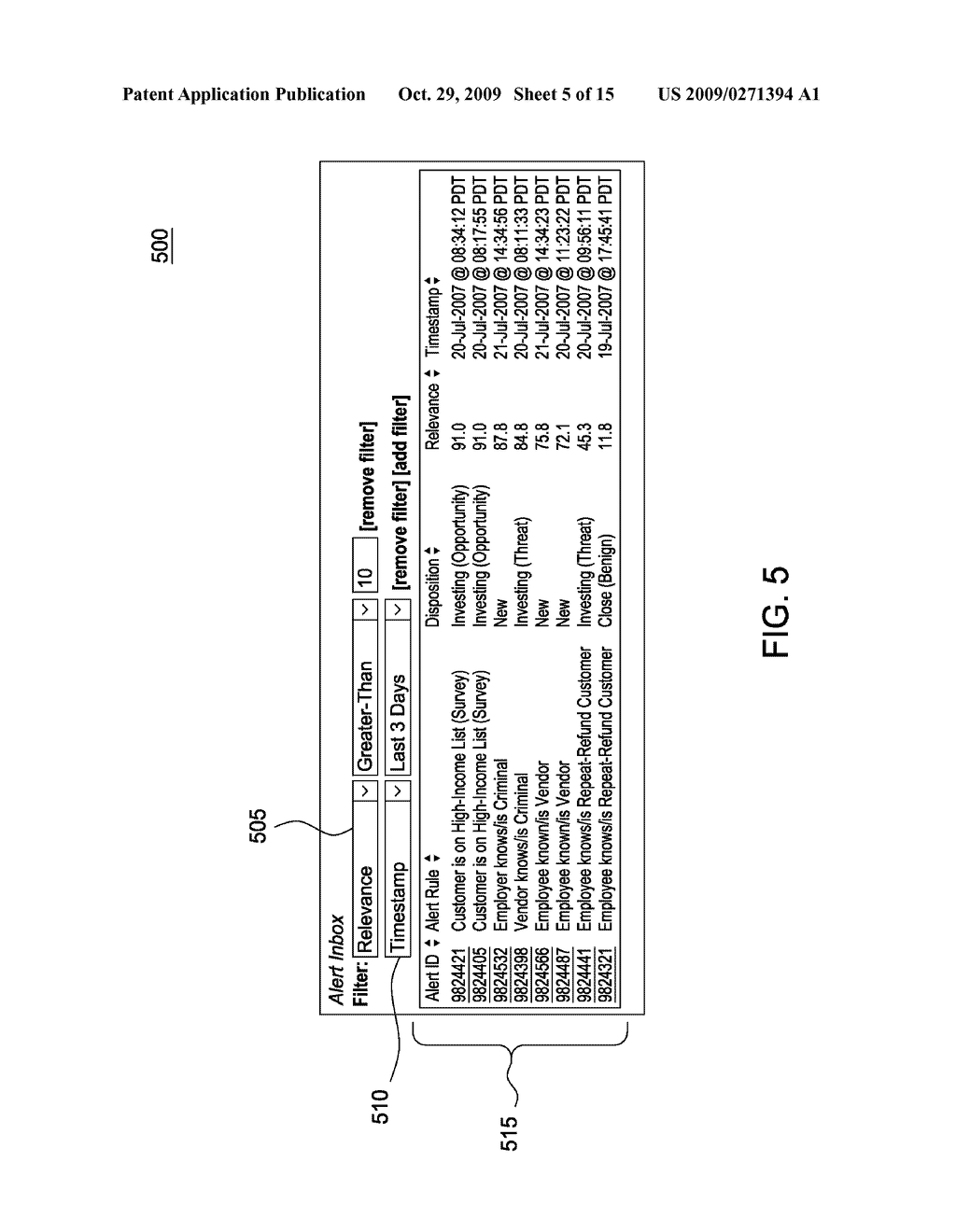 DETERMINING THE DEGREE OF RELEVANCE OF ENTITIES AND IDENTITIES IN AN ENTITY RESOLUTION SYSTEM THAT MAINTAINS ALERT RELEVANCE - diagram, schematic, and image 06