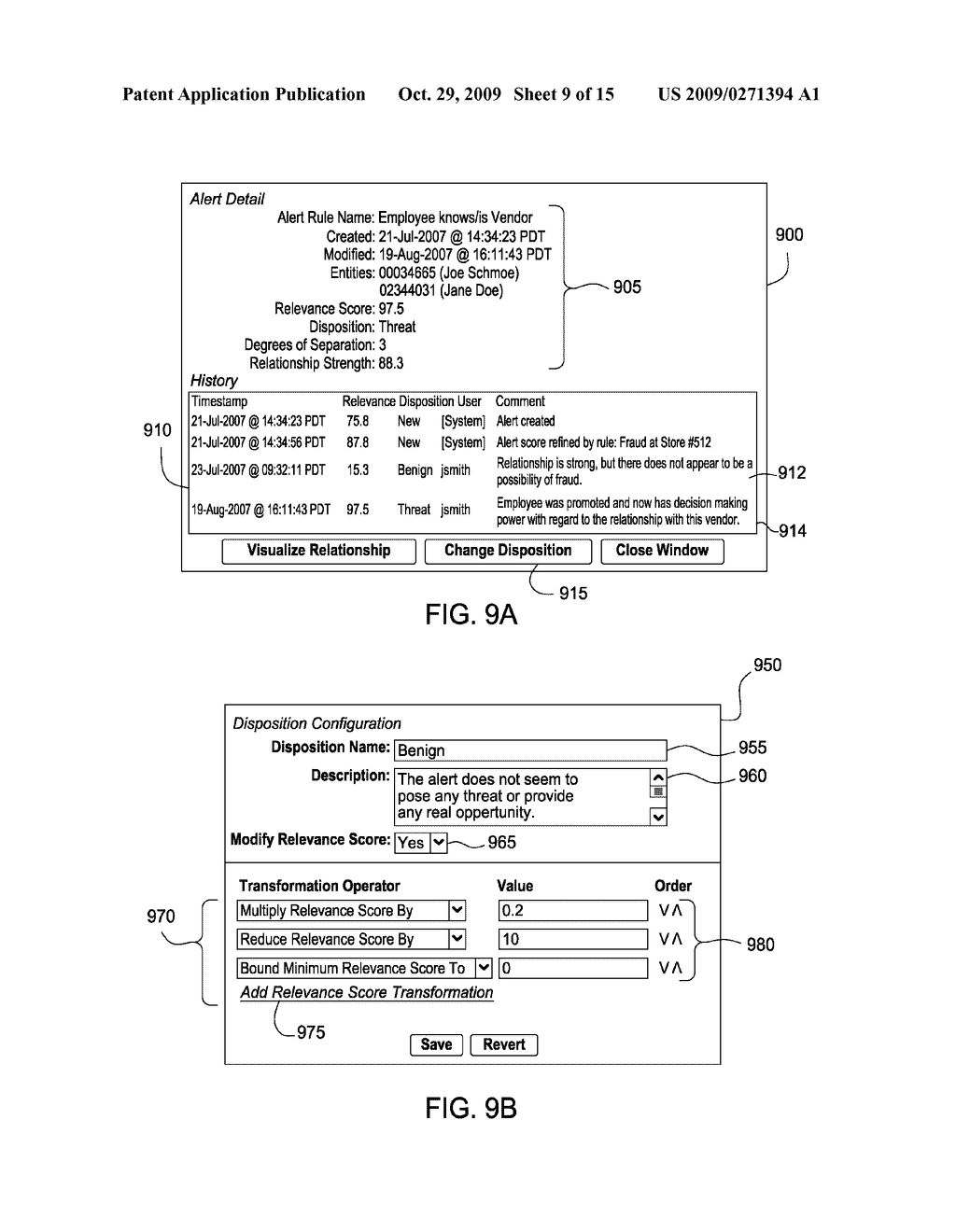 DETERMINING THE DEGREE OF RELEVANCE OF ENTITIES AND IDENTITIES IN AN ENTITY RESOLUTION SYSTEM THAT MAINTAINS ALERT RELEVANCE - diagram, schematic, and image 10