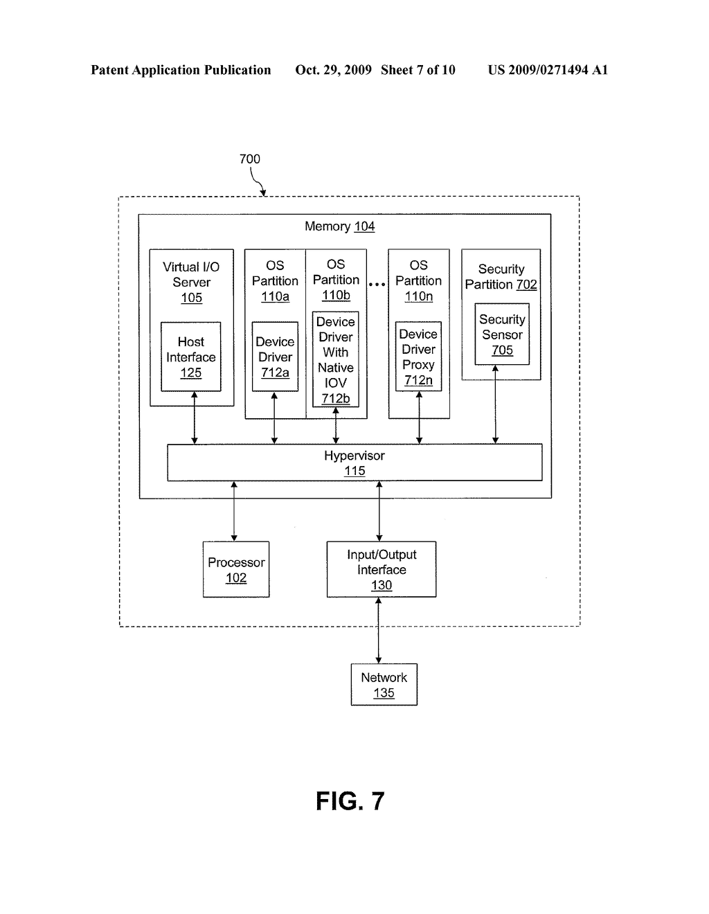 Method, System and Program Product for Providing Server Security Via A Security Sensor Application Shared by Multiple Operating System Partitions - diagram, schematic, and image 08