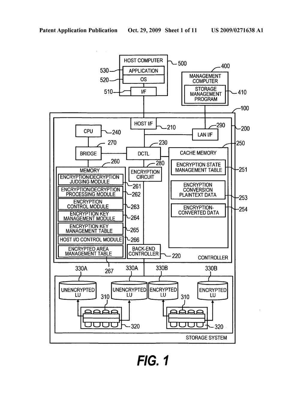 Storage system with an encryption function - diagram, schematic, and image 02