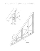 Prefabricated temporary building system consisting of interchangeable panels and a plurality of connectors used to construct walls, roofs, and floors without the need of fasteners, or tools or heavy construction equipment diagram and image