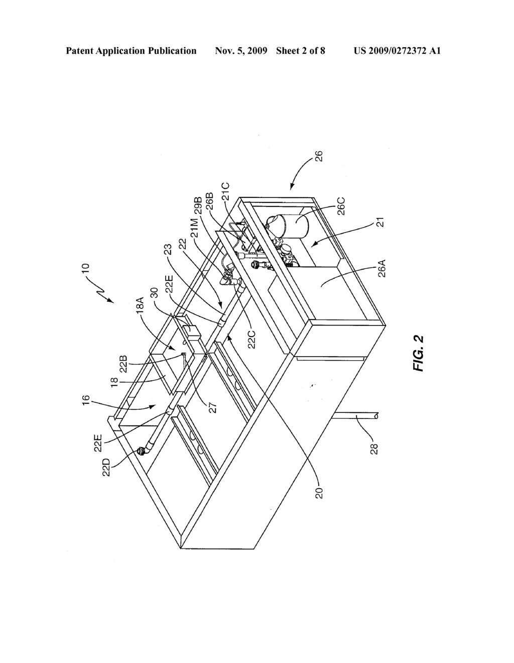  Kitchen Hood Assembly with a Combination Cleaning and Fire Suppression System - diagram, schematic, and image 03