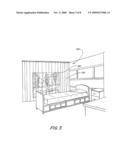 Healing Enhancement Apparatus Formed From Multi-Panel Curtain With A Calming Image diagram and image