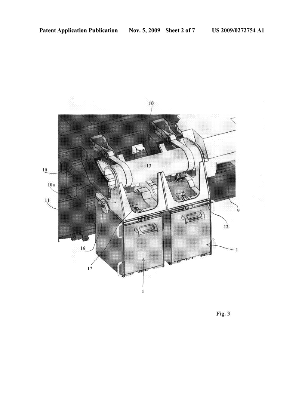 Fastening Device for a Logistic Container and Logistic Container Implementing Such Device - diagram, schematic, and image 03