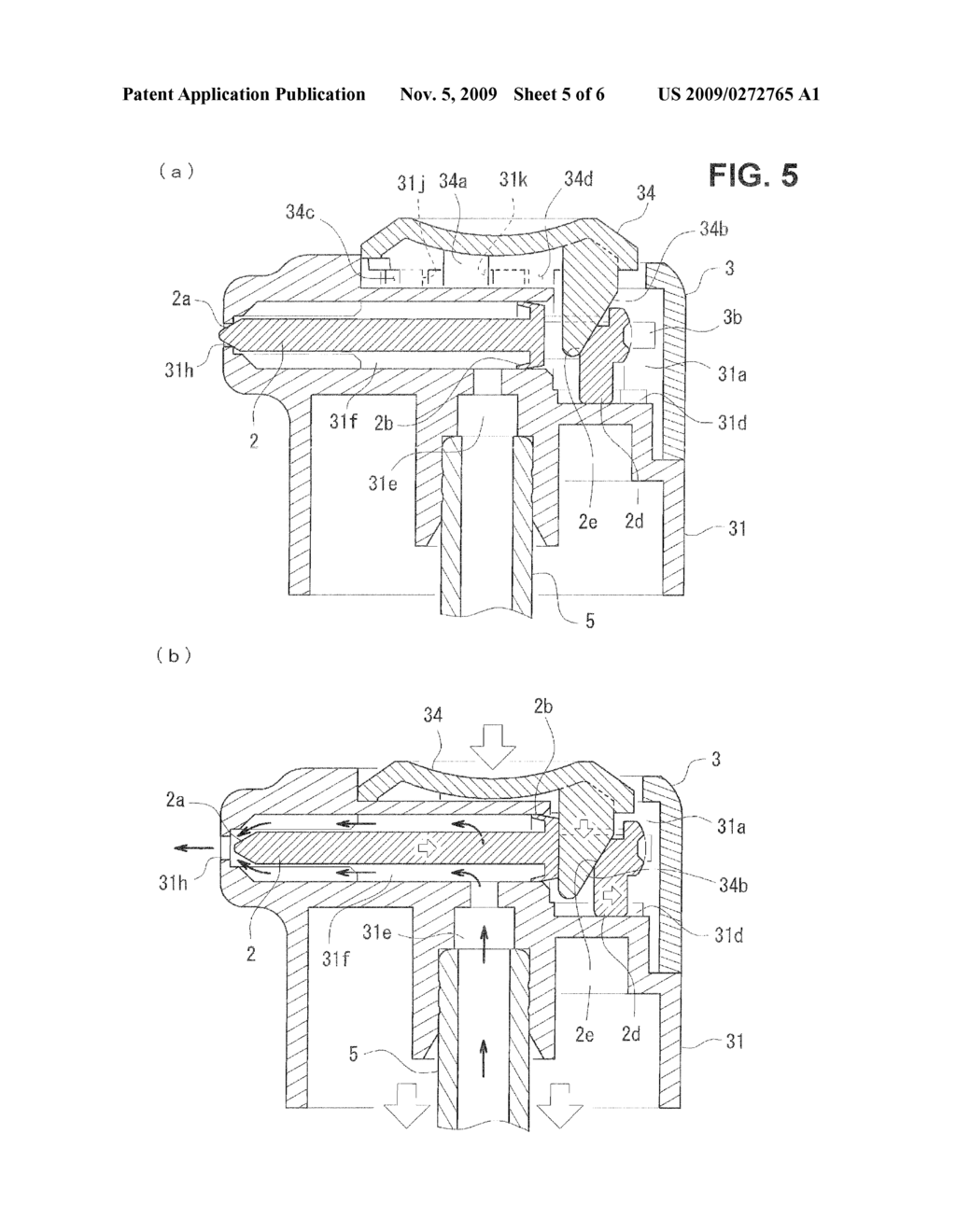 Tip-stop mechanism, pump-type product with tip-stop mechanism, and aerosol-type product with tip-stop mechanism - diagram, schematic, and image 06