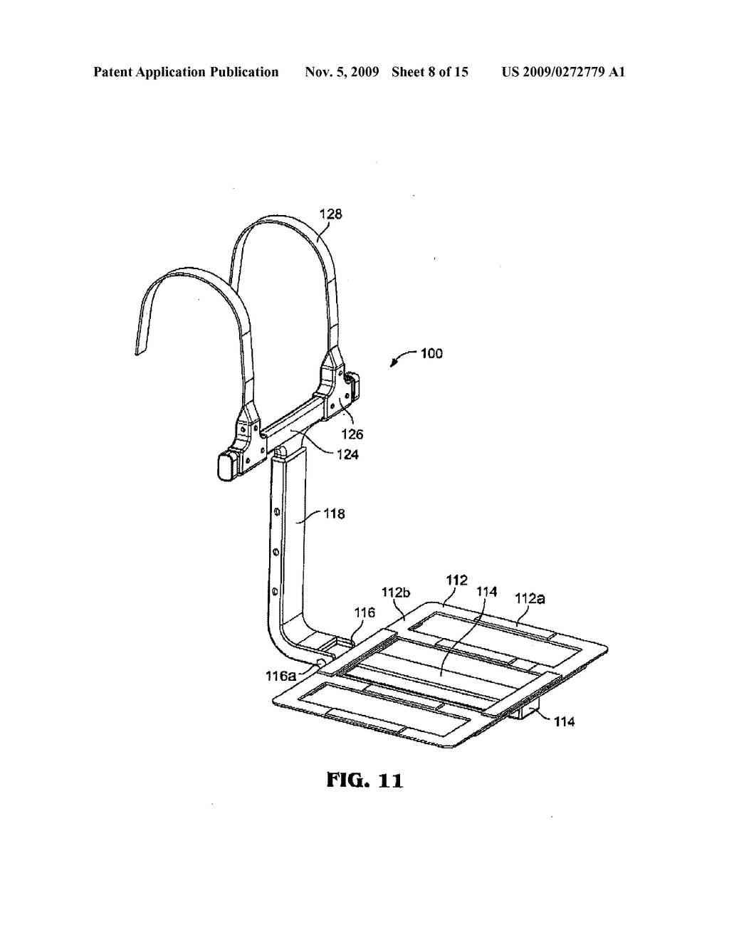 Foldable portable universal laptop computer holder and harness - diagram, schematic, and image 09