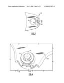 MOUNTING ASSEMBLY TO SECURE A GROMMET TO A COMPRESSOR FOOT INCLUDING DIMPLED SLOT diagram and image