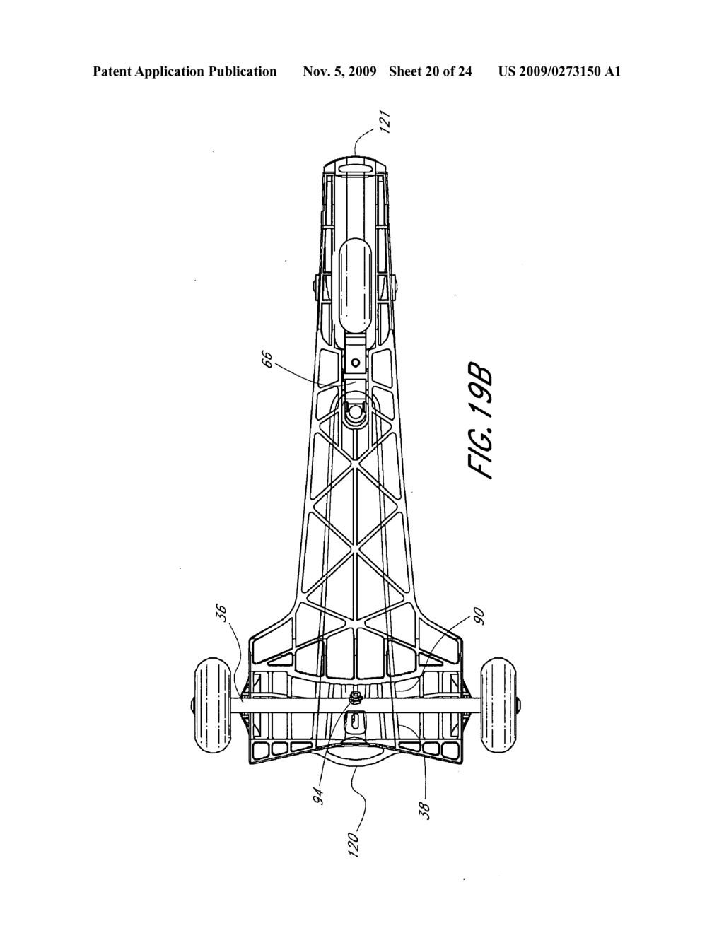 TRANSPORTATION DEVICE WITH PIVOTING AXLE - diagram, schematic, and image 21