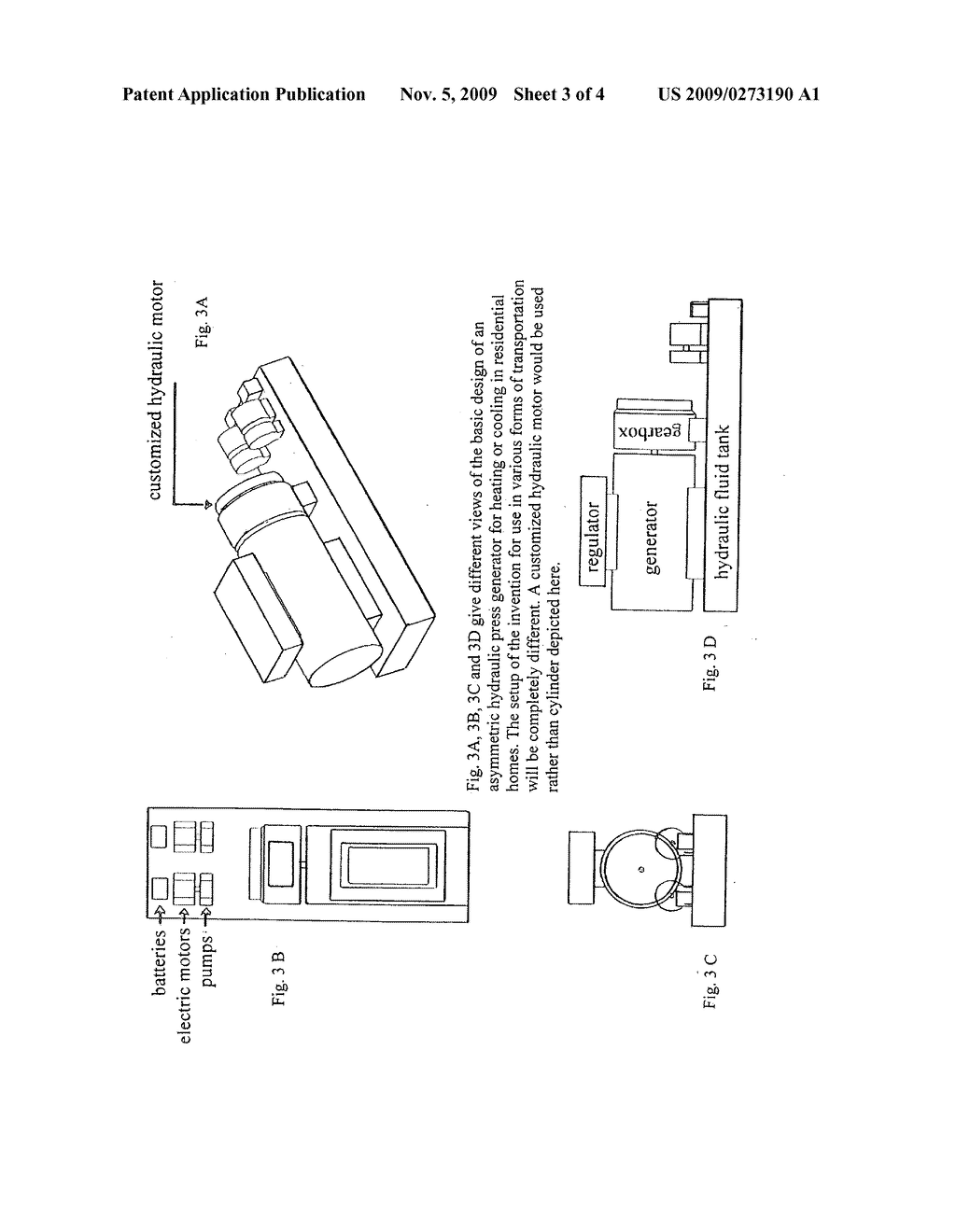 Asymmetric hydraulic press electric generator - diagram, schematic, and image 04