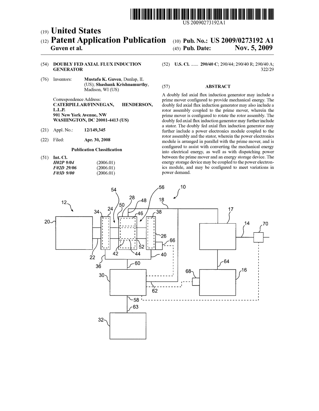 Doubly fed axial flux induction generator - diagram, schematic, and image 01