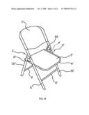 Folding Structure for a Folding Chair diagram and image