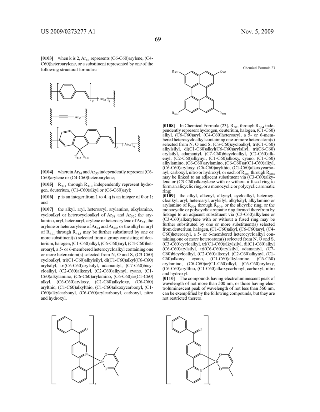 Novel organic electroluminescent compounds and organic electroluminescent device using the same - diagram, schematic, and image 71